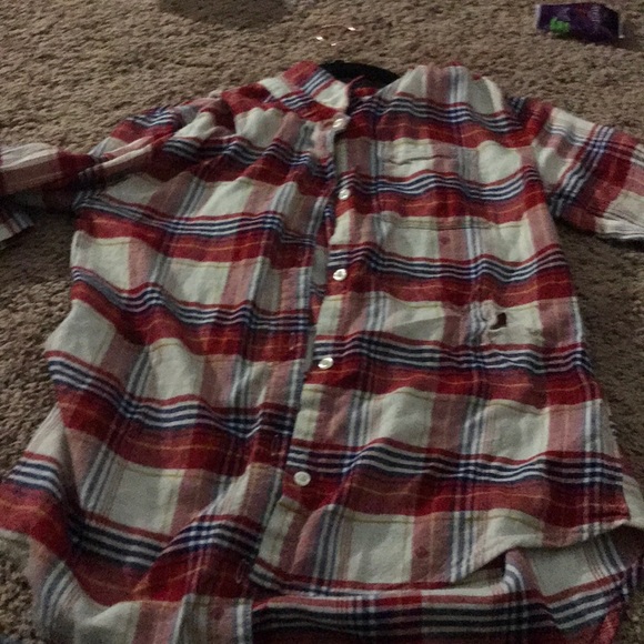 Old navy red plaid shirt - Picture 1 of 4